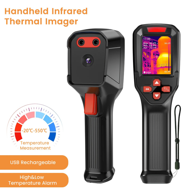 ThermalVision Plus handheld thermal imaging camera in black and red