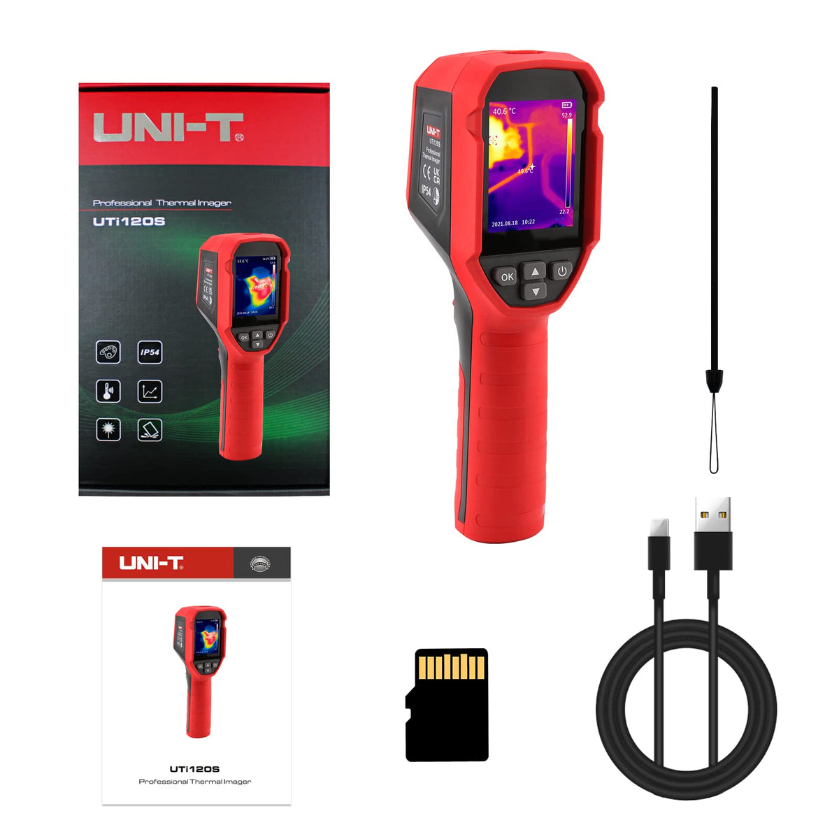 UNI-T UTi120S Handheld Thermal Imaging Camera, 120×90, -4 to 752°F